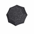 Knirps T.200 DUOMATIC LIFE Regenschirm (schwarz mit Muster)