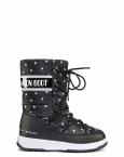 Moon Boot K's W.E. GIRL QUILTED STAR WP (black white)