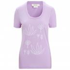 Icebreaker W TECH LITE II SS SCOOP TEE FRESH GROWTH (purple gaze)
