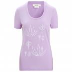 Icebreaker W TECH LITE II SS SCOOP TEE FRESH GROWTH (purple gaze)