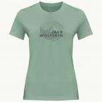 Jack Wolfskin HIKING S/S GRAPHIC T W (granite green)