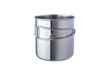 BASICNATURE EDELSTAHLBECHER 'SPACE SAFER' (0,6 L Faltgriff)
