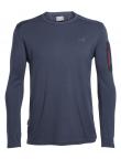 Icebreaker  MENS APEX LS CREWE  (Stealth/Stealth/Oxblood)