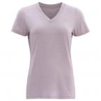 Devold HAREID WOMAN TEE V-NECK (orchid)