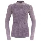 Devold KVITEGGA WOMAN CROSS NECK (orchid)