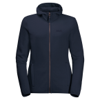 Jack Wolfskin NATORI HOODED JACKET W (midnight blue)