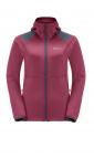 Jack Wolfskin KOLBENBERG HOODED FZ W (sangria red)