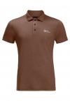 Jack Wolfskin TRAVEL POLO M (dark rust heather)