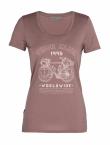Icebreaker WMNS TECH LITE SS SCOOP TOUR CLUB 1995 (suede)