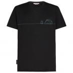Icebreaker M 150 TECH LITE SS TEE SINGLE LINE CAMP (black)