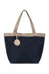 Ilse Jacobsen BRAIDED SHOPPER (dark indigo/sand pile)