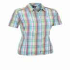 Maier Sports WOMEN`S GEORGIA Funktionsbluse (green pink check)