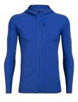 Icebreaker MENS DESCENDER LS ZIP HOOD (Lapis/Estate Blue)