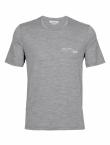 Icebreaker M TECH LITE II SS TEE ALPINE ZONE (gritstone hthr)