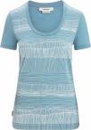 Icebreaker W TECH LITE II SS SCOOP TEE REFLECTION LINES (astral blue)