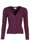 Sorgenfri Sylt SVANNI Strickjacke (raisin)