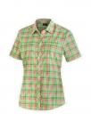 Maier Sports KENDRA S/S BLUSE W (green/rose checks)