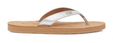 UGG TAWNEY LOGO FLIP FLOP W (silver metallic)