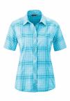 Maier Sports SANA SS BLUSE W (blue/white check)