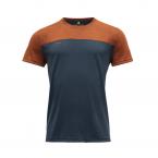 Devold NORANG MAN TEE (brick melange/night)