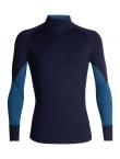 Icebreaker MENS 260 ZONE LS HALF ZIP (Midnight Navy/PRUSSIAN BLUE)