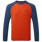 Mountain Equipment REDLINE LS TEE M (paprika/denim blue)