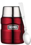 THERMOS ESSENSBEHÄLTER 'KING' MIT LÖFFEL (0,47 L rot)