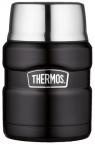 THERMOS ESSENSBEHÄLTER 'KING' MIT LÖFFEL (0,47 L schwarz)