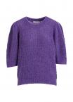 Coster Copenhagen ALPAKA-STRICKPULLOVER MIT MIDIÄRMEL (purple)