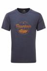 Mountain Equipment HEADPOINT SCRIPT TEE M (medieval blue)