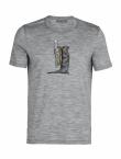 Icebreaker M 150 TECH LITE SS TEE OTTER PADDLE (metro hthr)