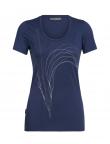 Icebreaker WMNS TECH LITE SS SCOOP LEAF SHIRT (estate blue)