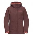 Jack Wolfskin LUNTAL 3IN1 JKT W (dark maroon)