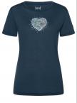 super.natural W HEARTWOOD TEE (blueberry/feather grey)