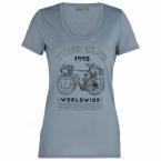 Icebreaker WMNS TECH LITE SS SCOOP TOUR CLUB 1995 (gravel)