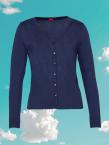 DuMilde HEART CARDIGAN (marine)