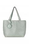 Ilse Jacobsen TOTE BAG (beach glass/metallic mint)