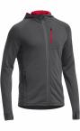 Icebreaker  MENS QUANTUM LS ZIP HOOD (Monsoon/Rocket)