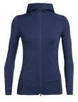 Icebreaker WMNS QUANTUM II LS ZIP HOOD (estate blue)