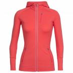 Icebreaker WMNS QUANTUM LS ZIP HOOD (poppy red)