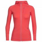 Icebreaker WMNS QUANTUM LS ZIP HOOD (poppy red)