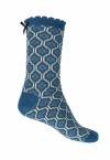 Sorgenfri Sylt IRMA TILE FLOWER Socken (deep ocean)