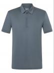 super.natural M ZIP POLO (turbulence blue)