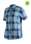 Maier Sports KENDRA S/S BLUSE W (blue check)