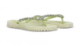 Ilse Jacobsen CHEERFUL 03G FLIP FLOPS mit Glittersteinen (moss)