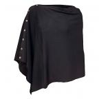 Ivanhoe of Sweden ECO CHESTNUT PONCHO (black)