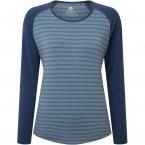 Mountain Equipment REDLINE LS TEE W (bluefin stripe/denim)