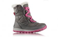 Sorel YOUTH WHITNEY SHORT LACE (quarry/ultra pink)