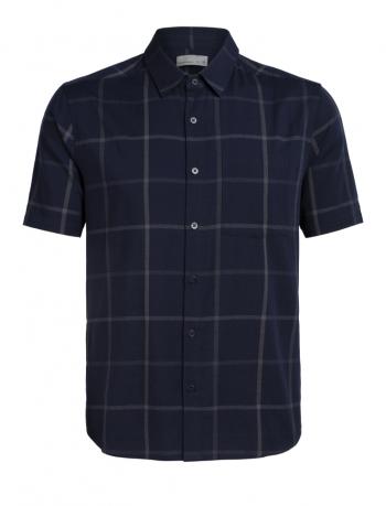 Icebreaker MENS COMPASS SS SHIRT (Midnight Navy/Monsoon)