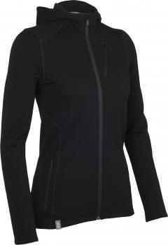 Icebreaker WMNS CASCADE LS HOOD (Black)